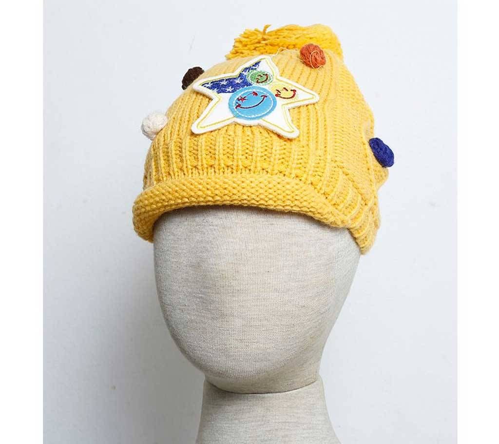 Kids Monkey Cap- Star (Yellow)