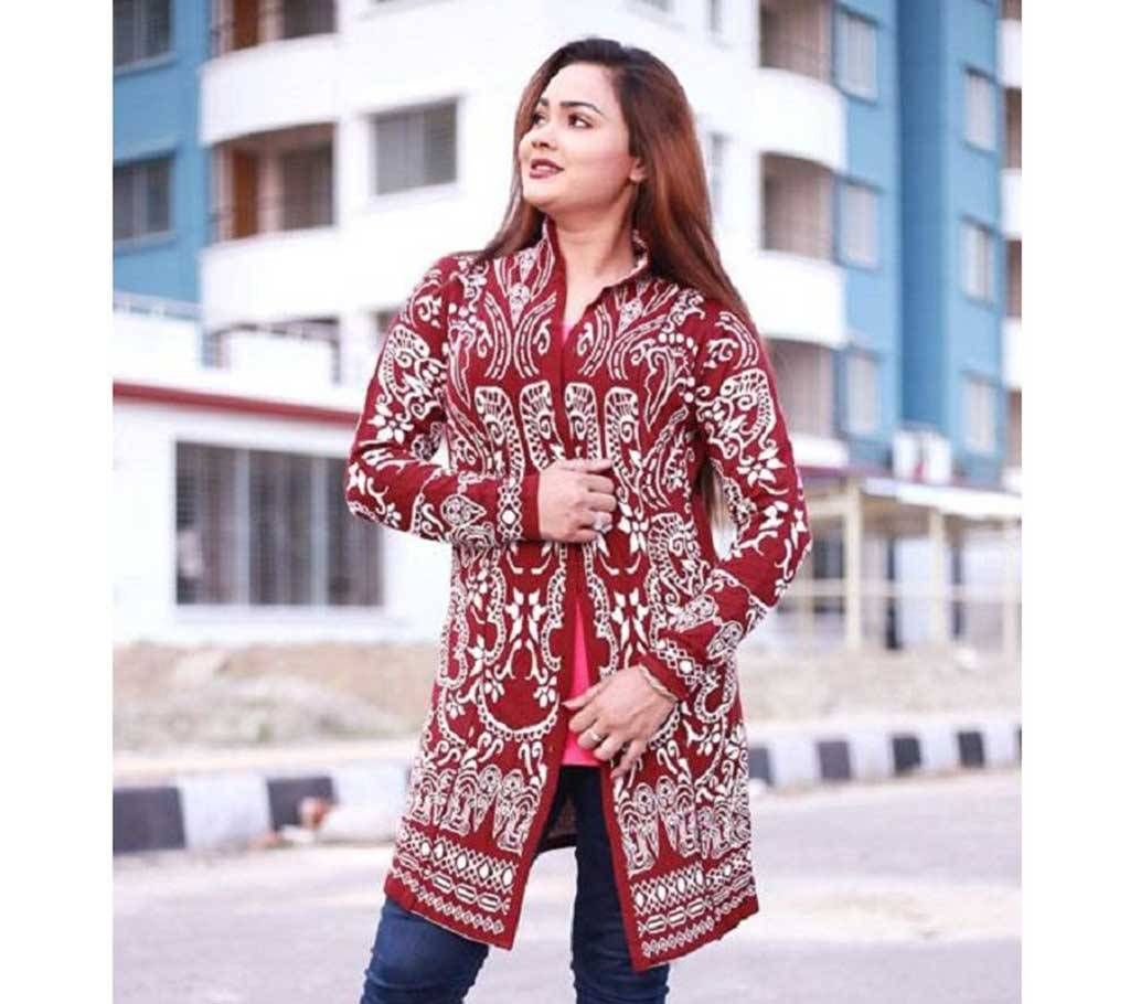 Red Stylist Sweater For Girl
