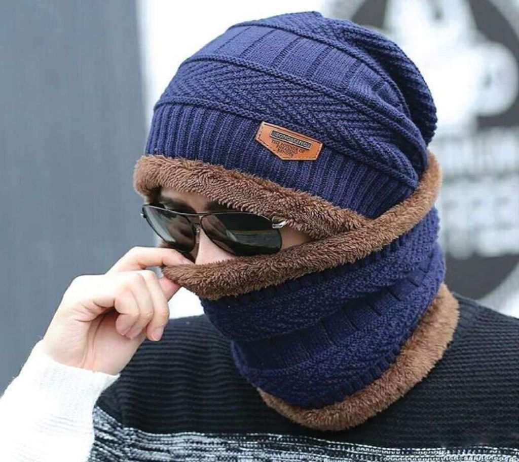 Winter Cap And Neck Warmer For Men