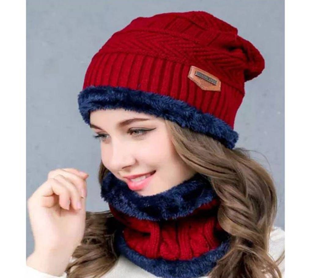 Winter Cap  Red Color