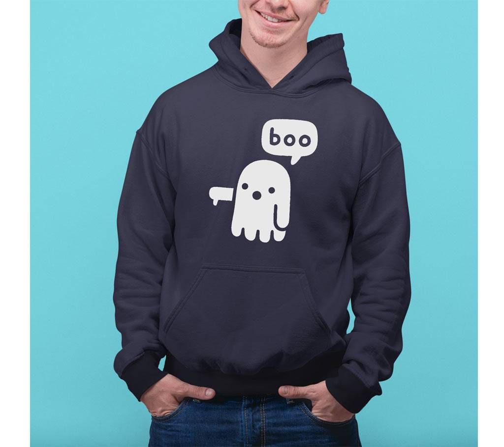Boo Mens Hoodie - Blue