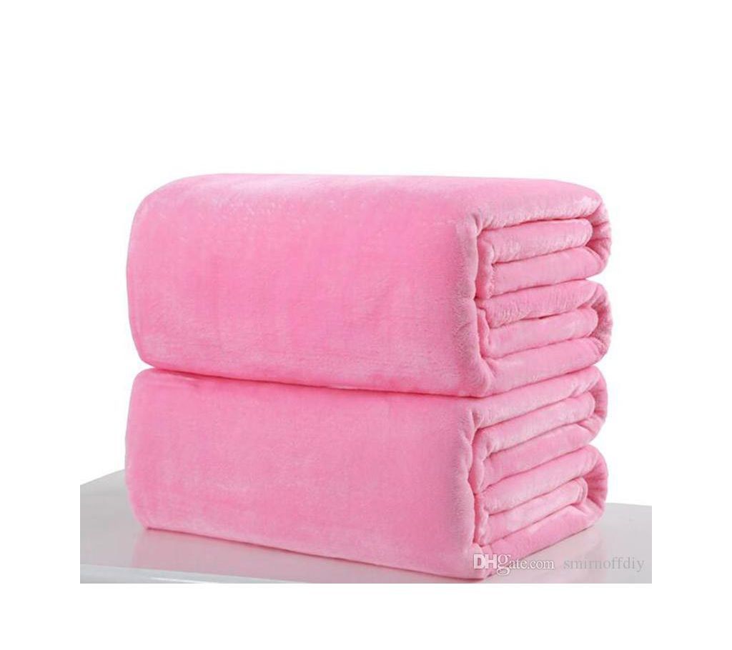 Pack of 2 Magenta Microfiber Blanket - (60 x 80 Inchi)