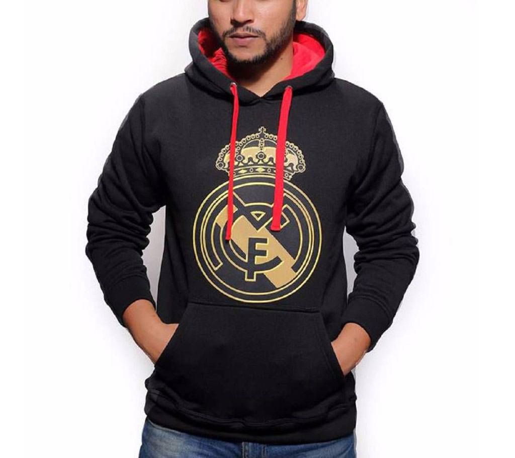 Real Madrid printed hoodie for men 