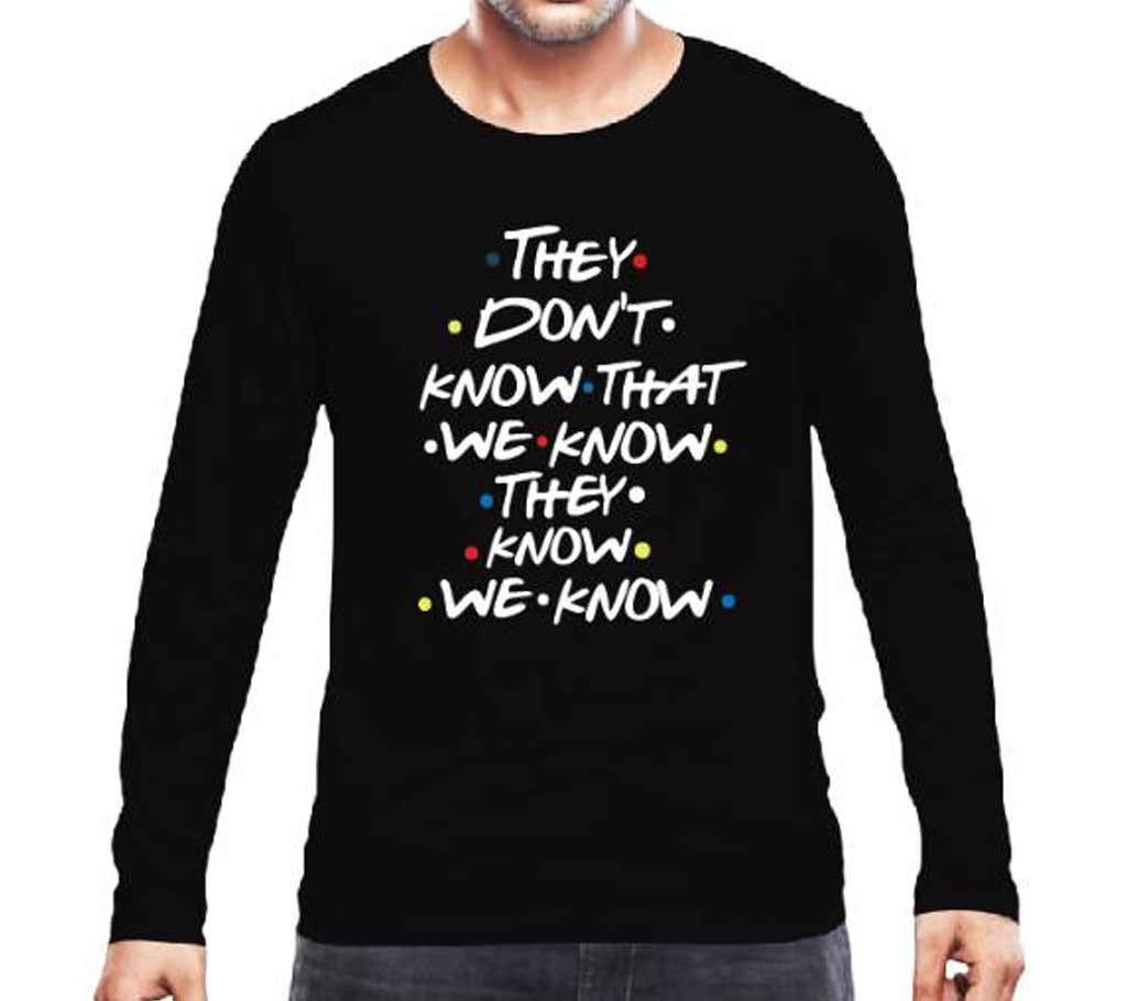 F.R.I.E.N.D.S. TV Series Full Sleeve Cotton T-shirt For Men