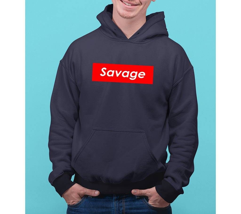 Savage Mens Hoodie - Blue