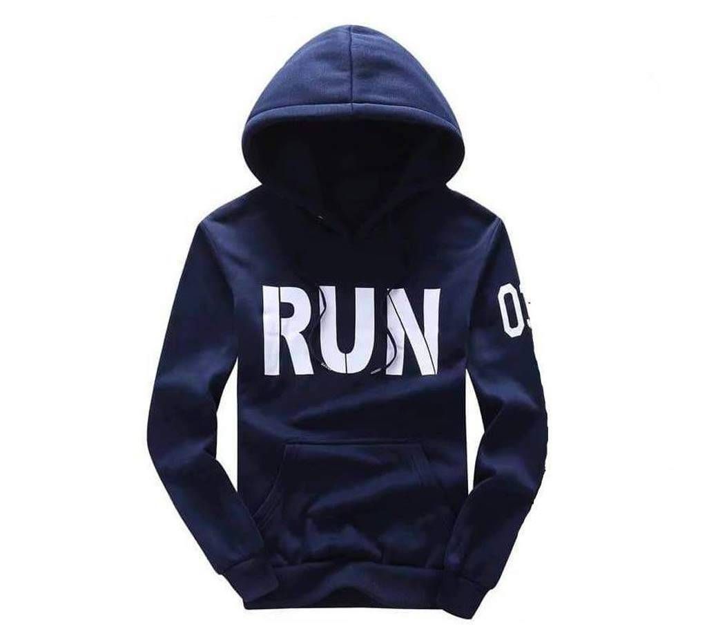 RUN Gents Full Sleeve Casual Hoodie