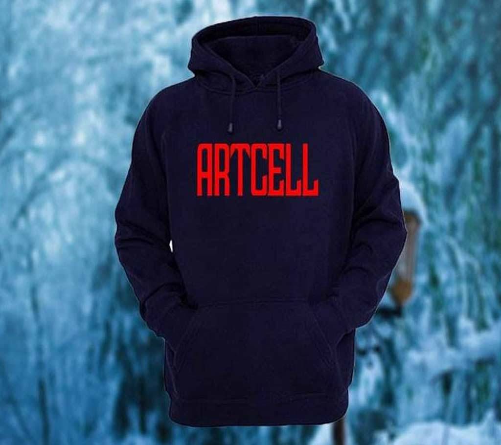 Black Color Artcel Hoodie For Men