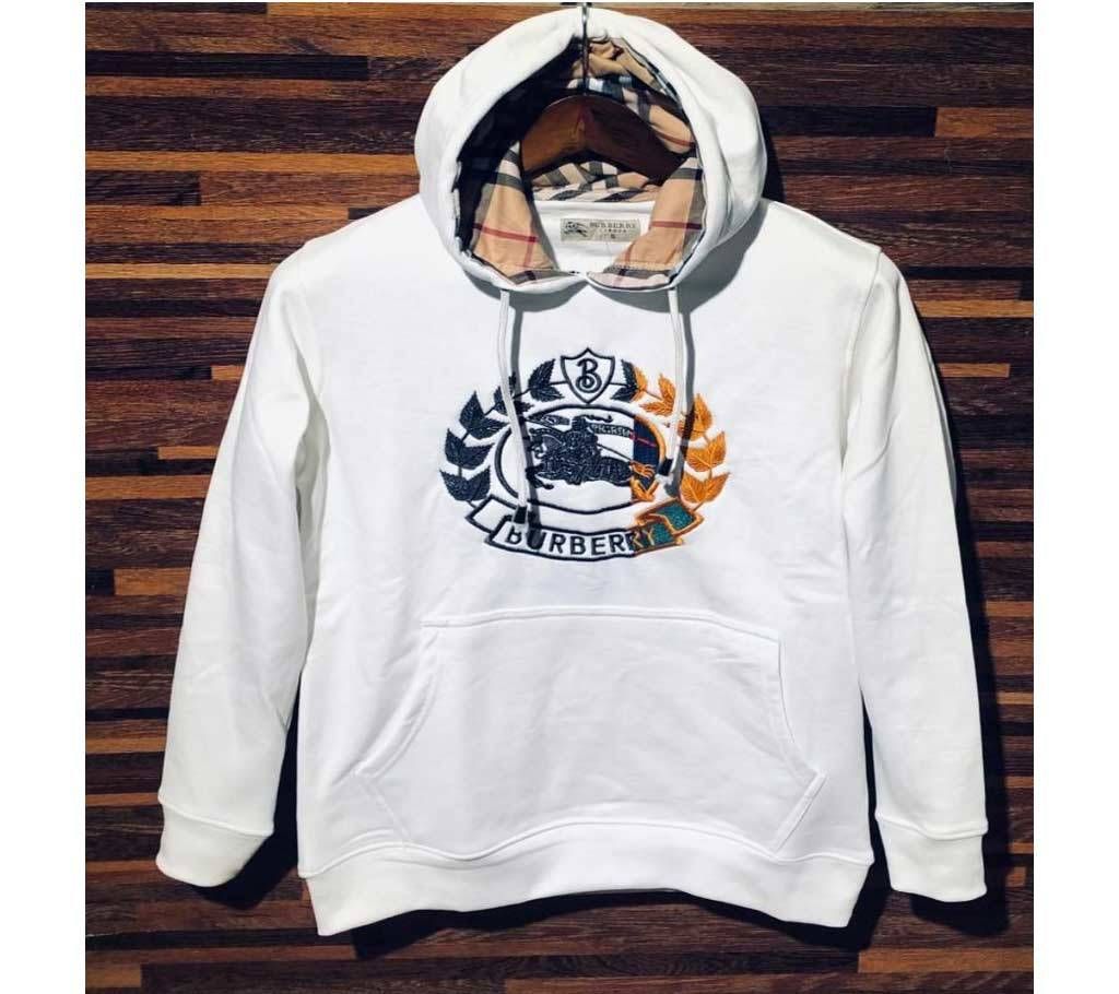 Off White Burberry Men Premium Embroidery Hoodie - 06 - WHA