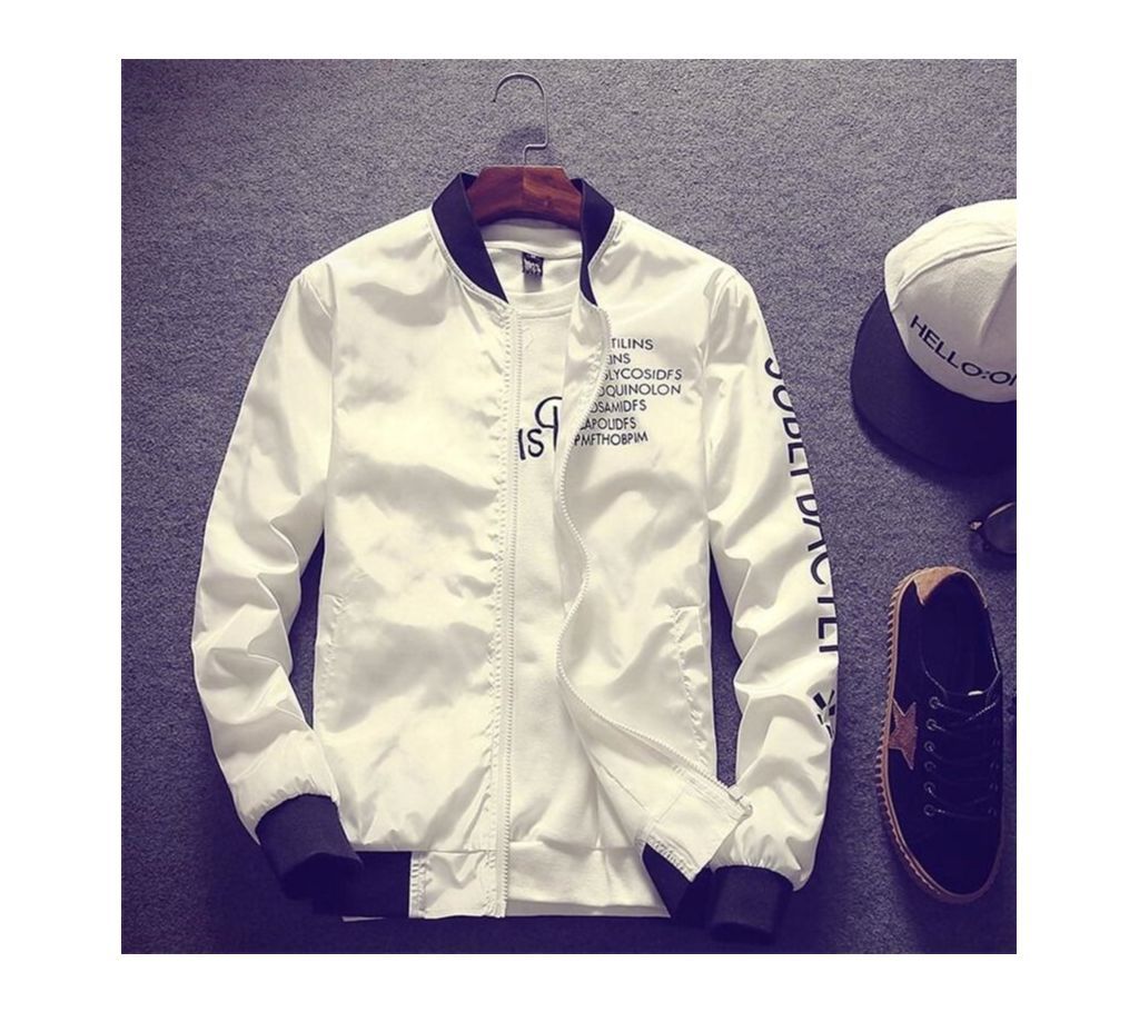 Off White Winter Jacket for Men