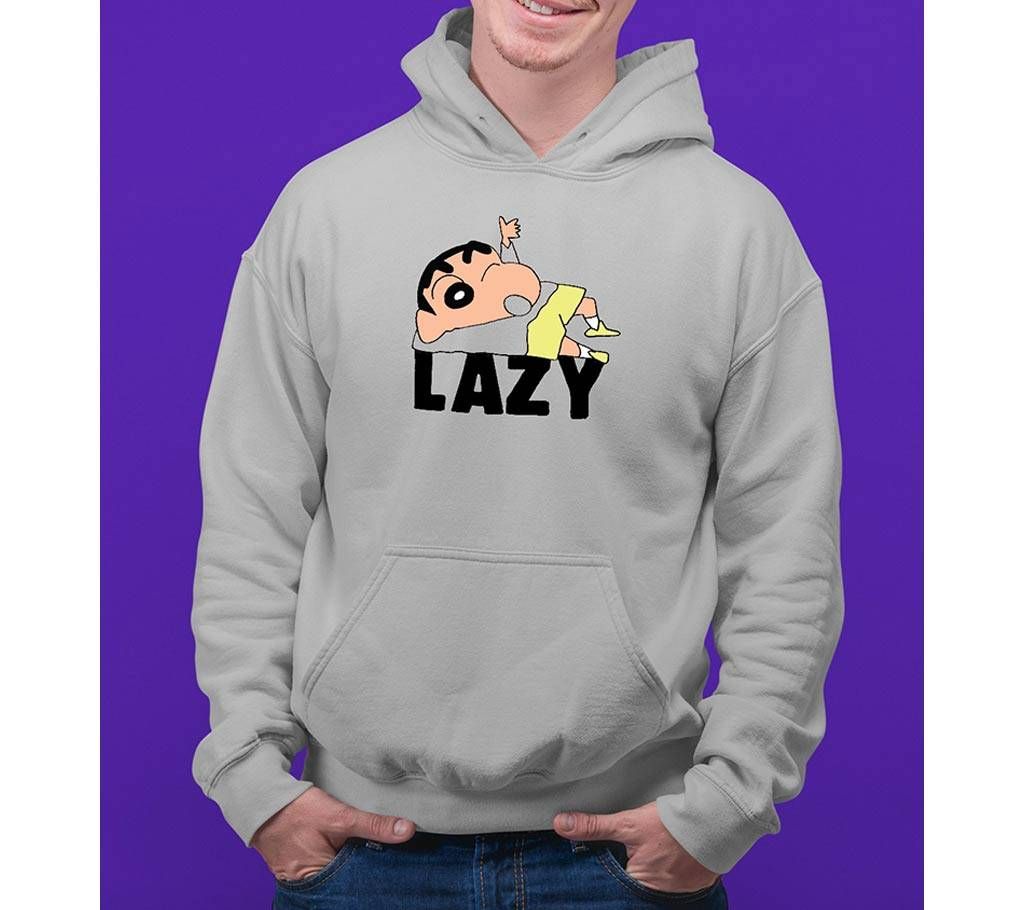 Shinchan Mens Hoodie - Grey