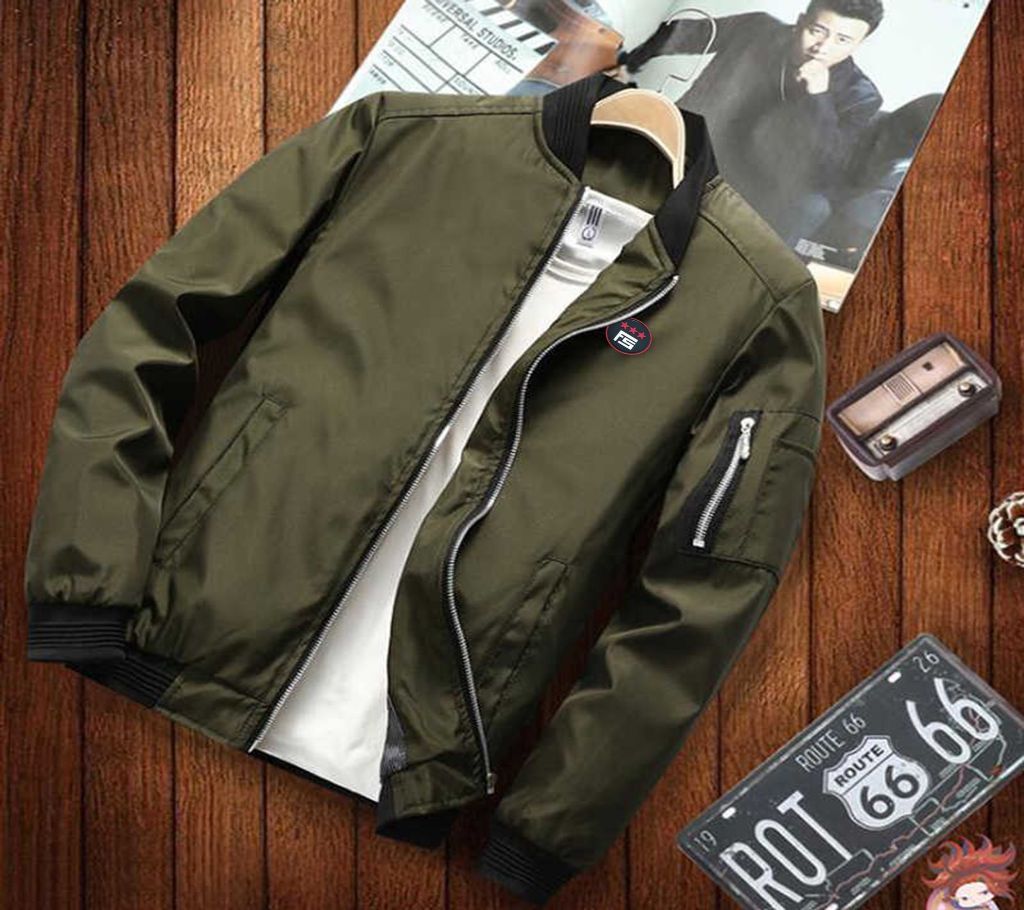 Olive Stylish Winter Jacket for Men