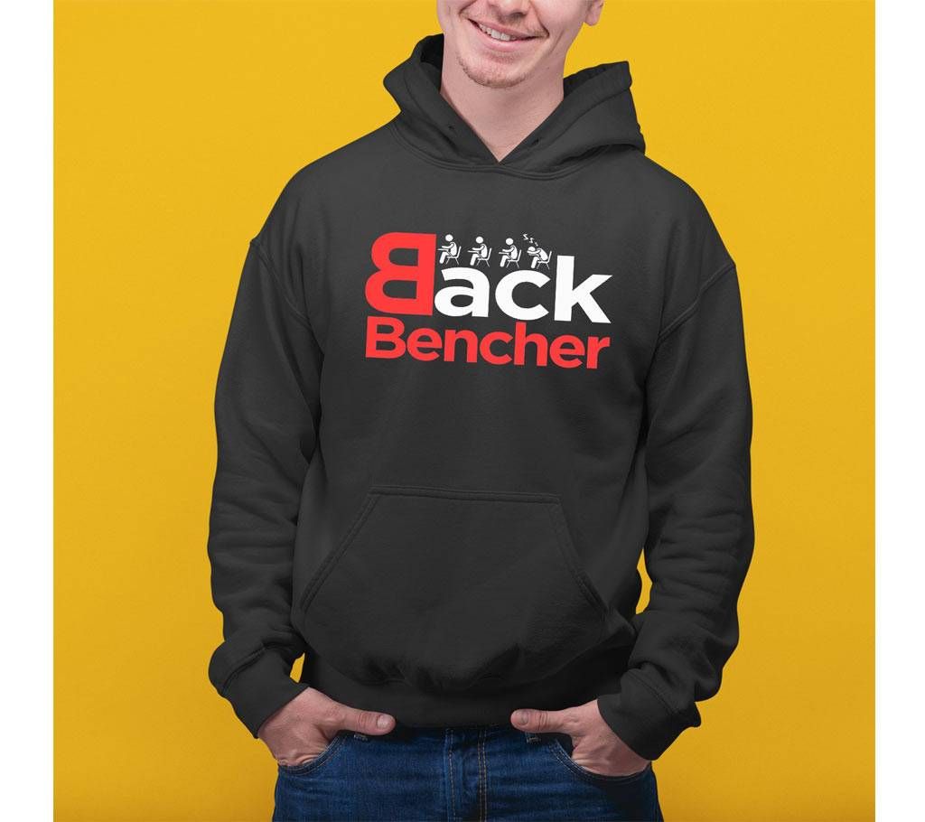 Back bencher Mens Hoodie - Black