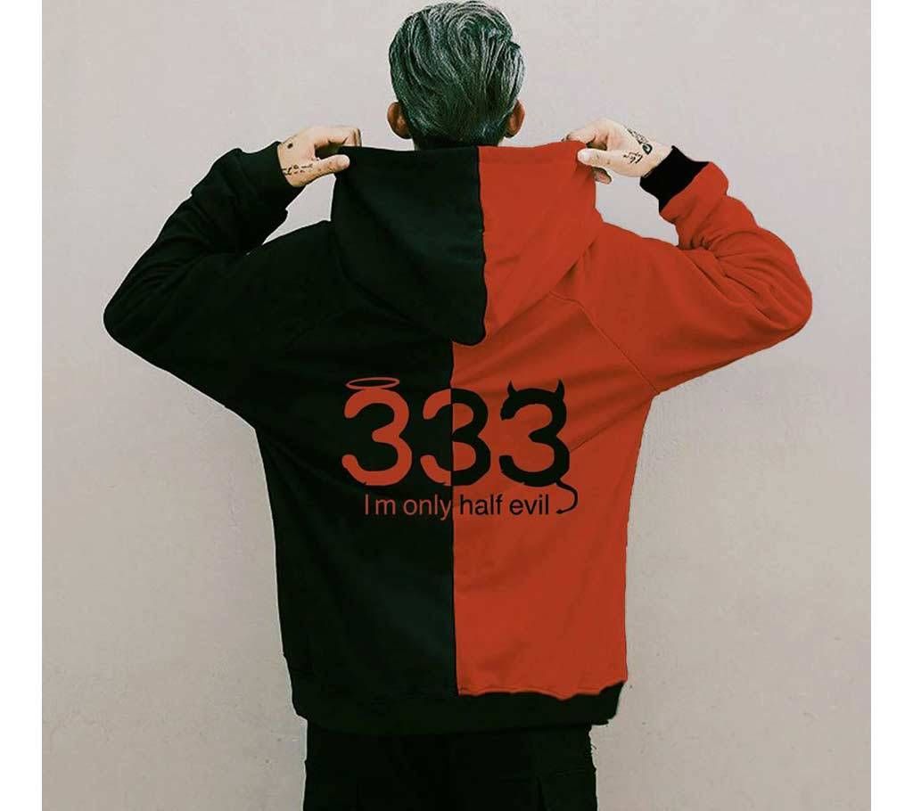 333 Men's Premium Hoodies Street-wear Clothing - Red