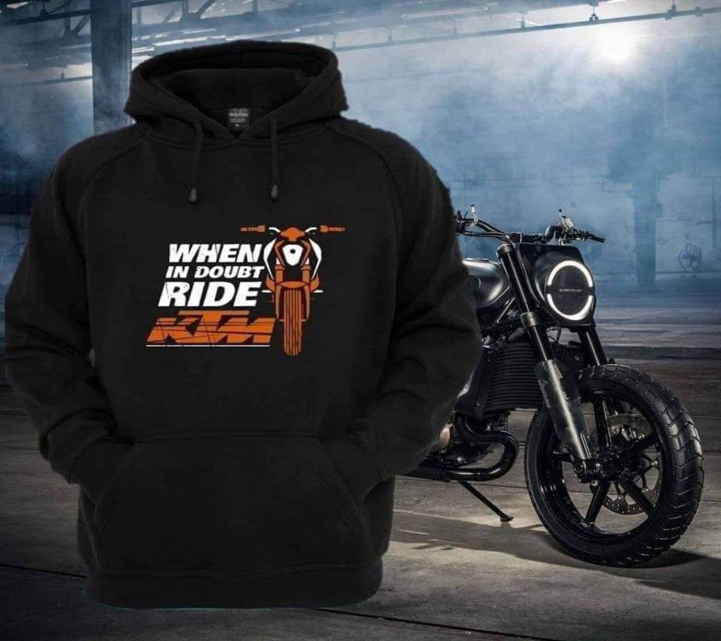 Mens Stylish Hoodie - When In Doubt Ride KTM - DID