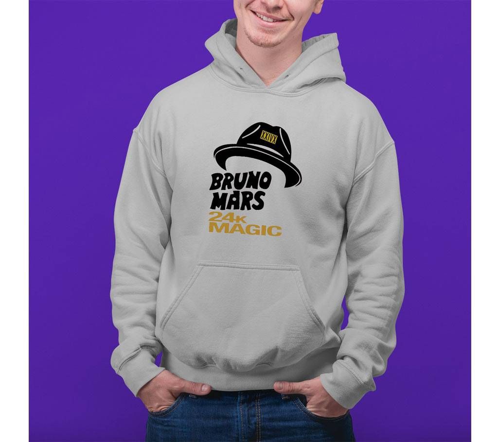 bruno Mens Hoodie - Grey