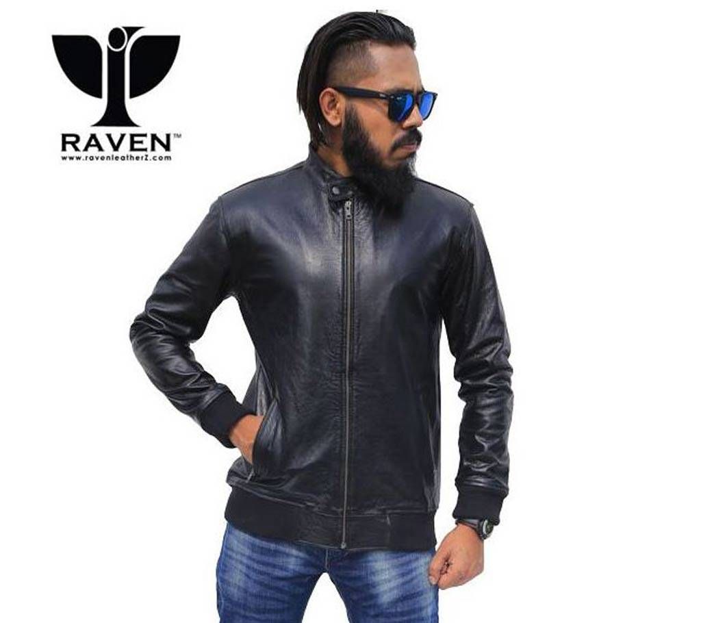 RAVEN STYLISH BLACK BOMBER JACKET