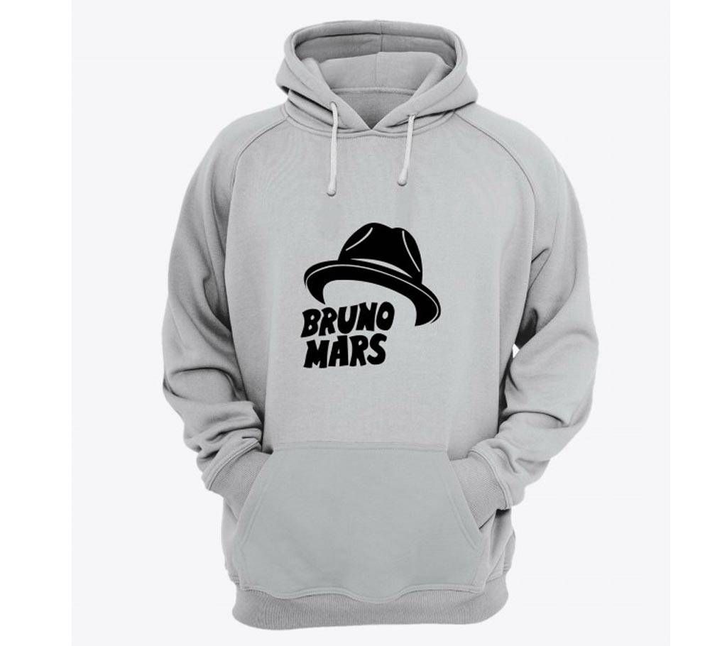 Bruno-Grey Melange-Mens-Hoodie