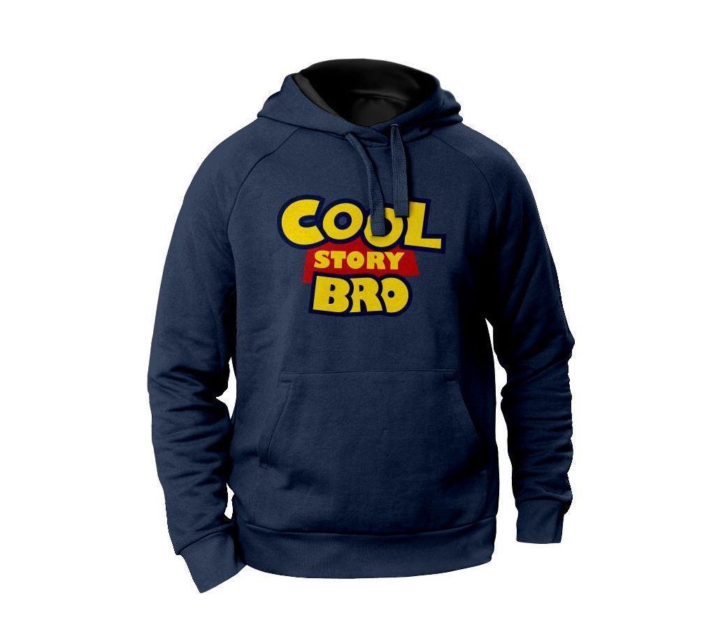 Navy Cool Story Bro Fashionable Hoodie for Men