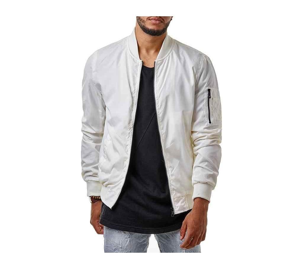White Stylish Winter Jacket for Men