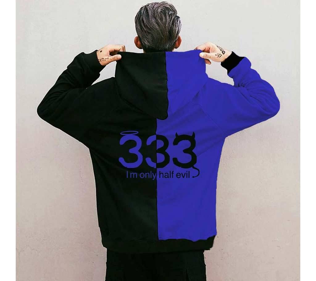 333 Men's Premium Hoodies Street-wear Clothing - Blue