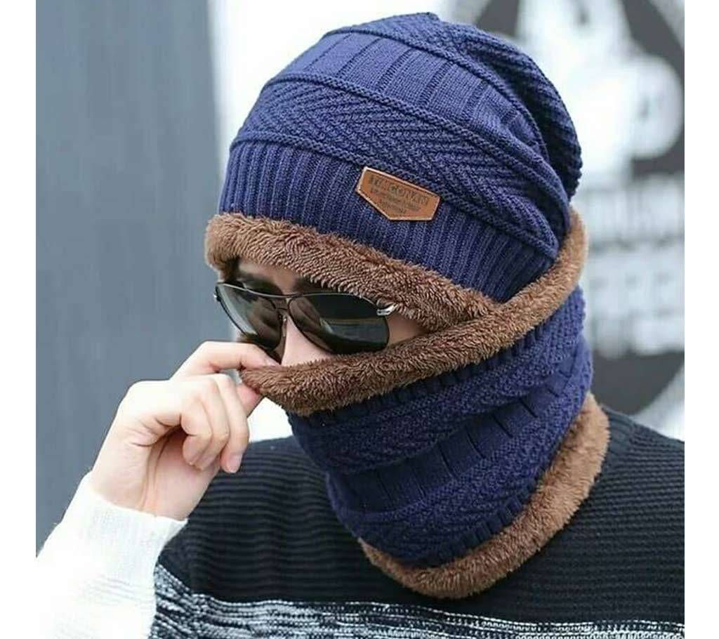Authentic Unisex Winter Cap And Scarf Set  