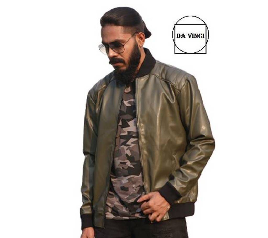 Mens Olive Bomber Jacket DV 29