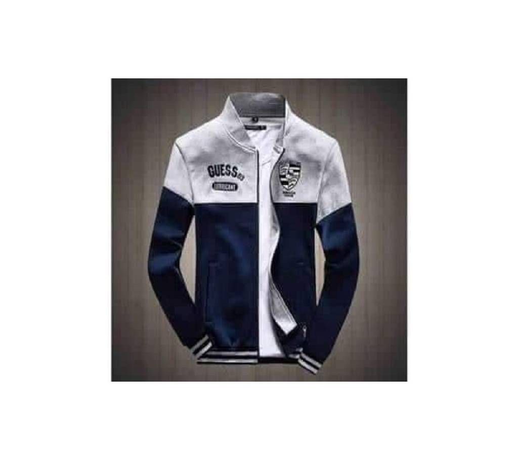 Stylish Gents Jacket for Winter - Ash and Navy Blue - DFW