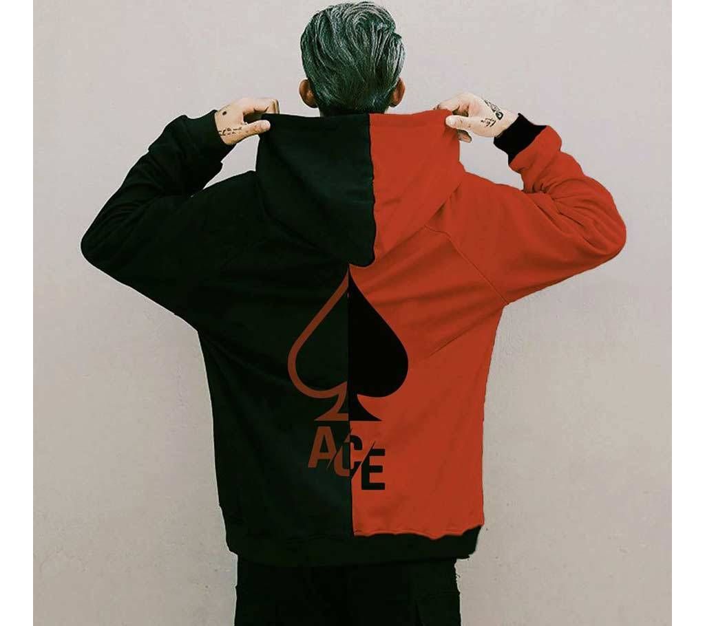 Ace Men's Premium Hoodies Street-wear Clothing - Red