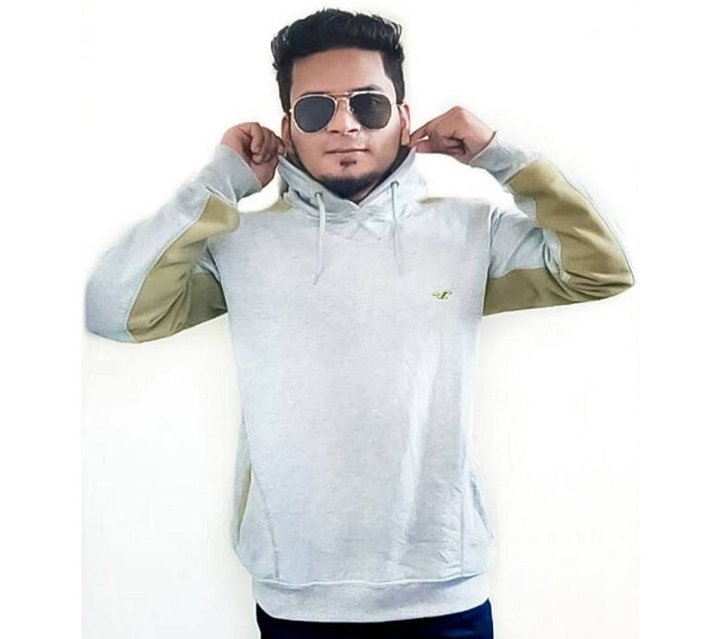 menz hoodie with contrast hand