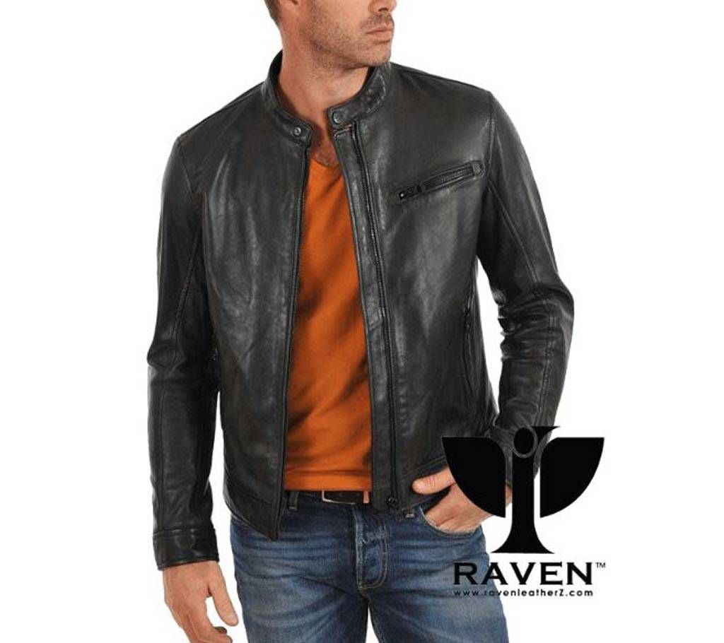 RAVEN BLACK SLIM FIT RACING JACKET
