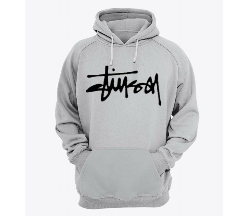 BS-Grey Melange-Mens-Hoodie