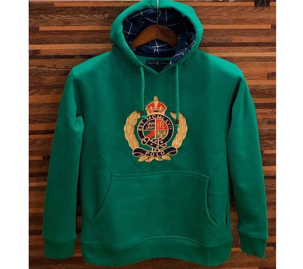 Sea Green Ralph Lauren Men Premium Embroidery Hoodie - 03 - WHA