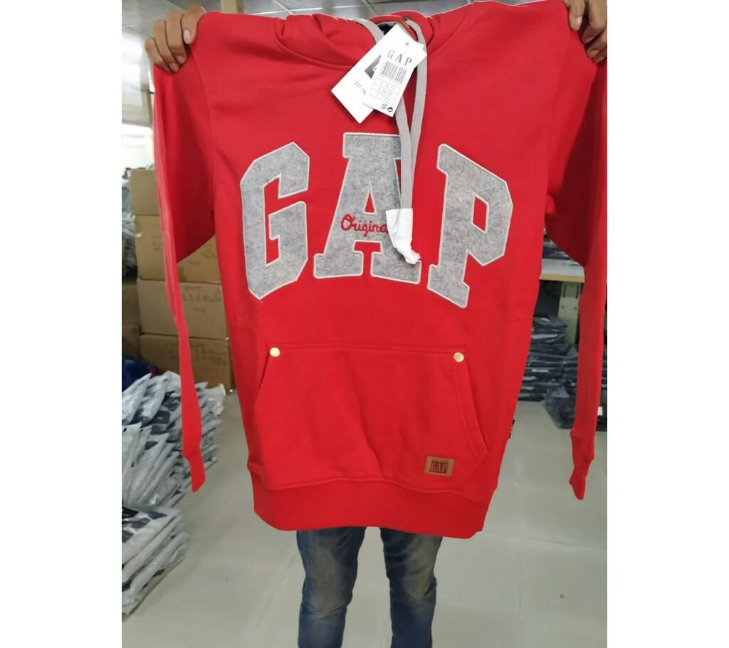 Men's Full Sleeve Winter Hoodie - Red