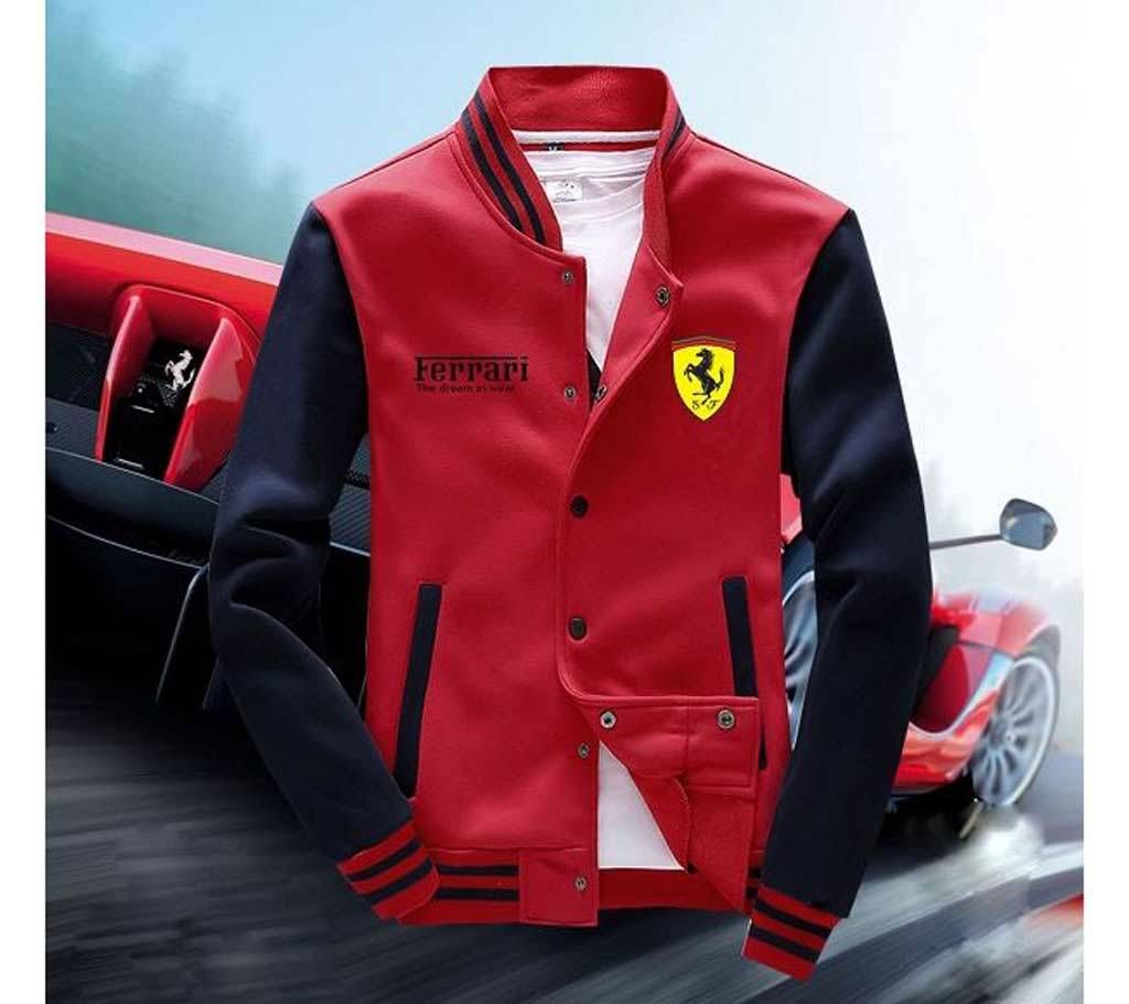 Mens Stylish Jacket  Red and Black  FAS
