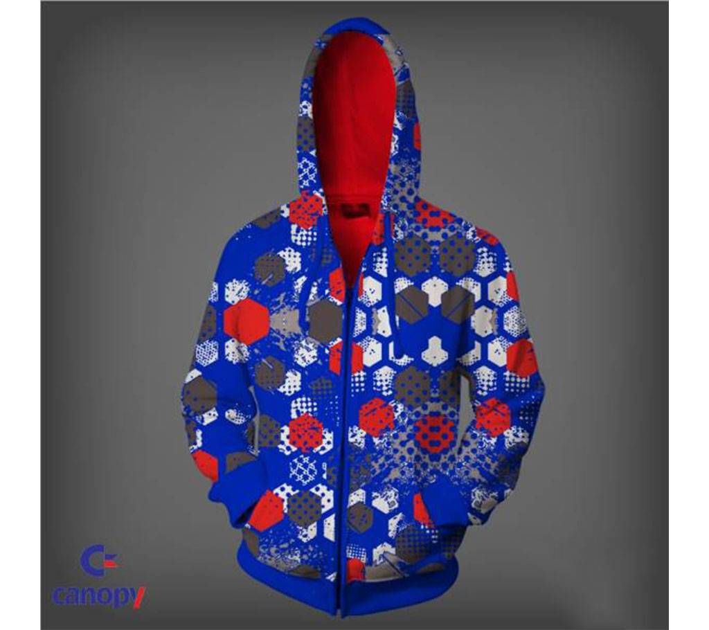 Full sleeve multi color gents hoodie 