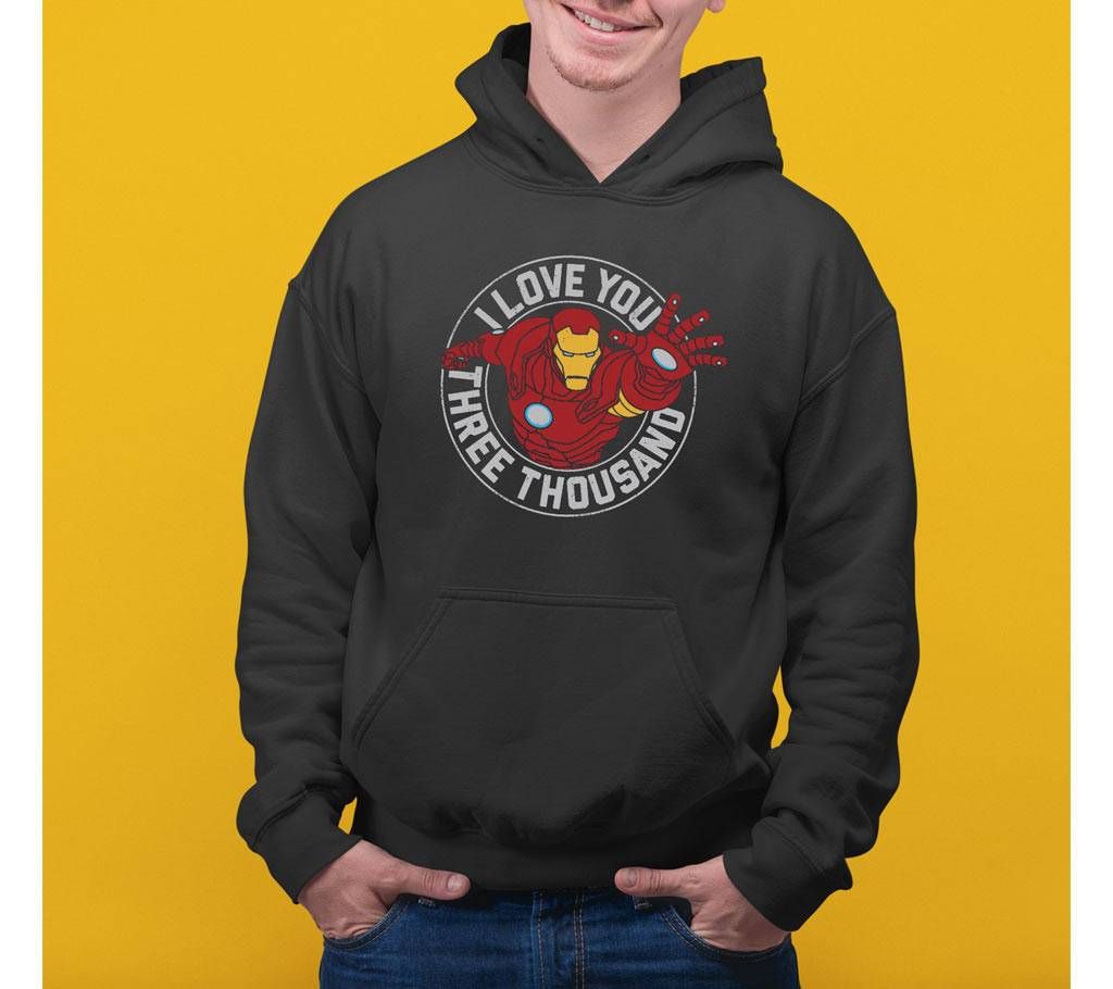 Iron Man Mens Hoodie - Black