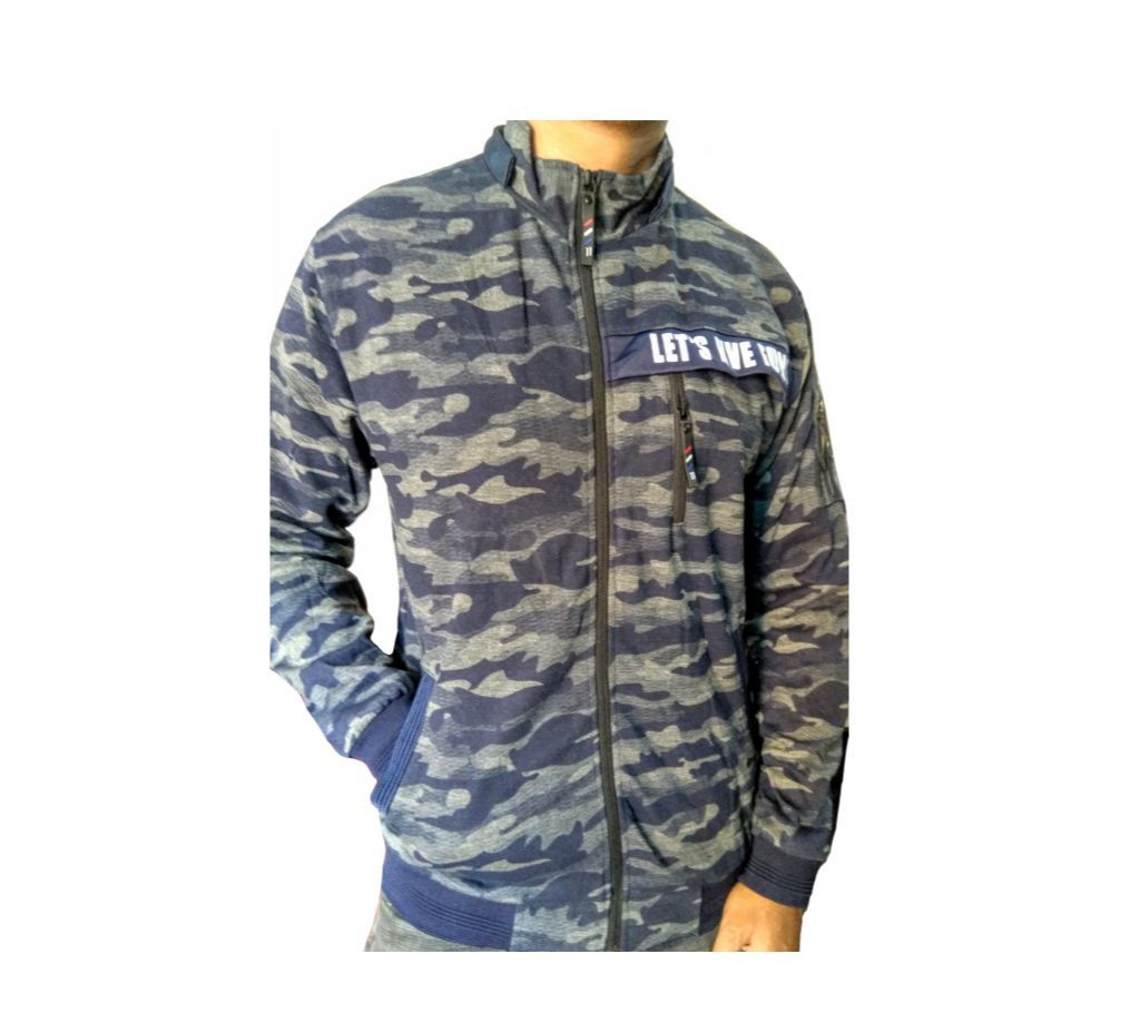 Mens  Jacket Camo Print
