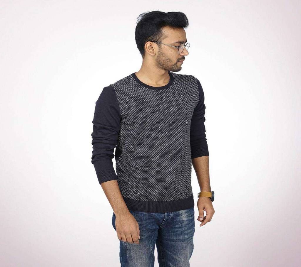 man's stylish sweater