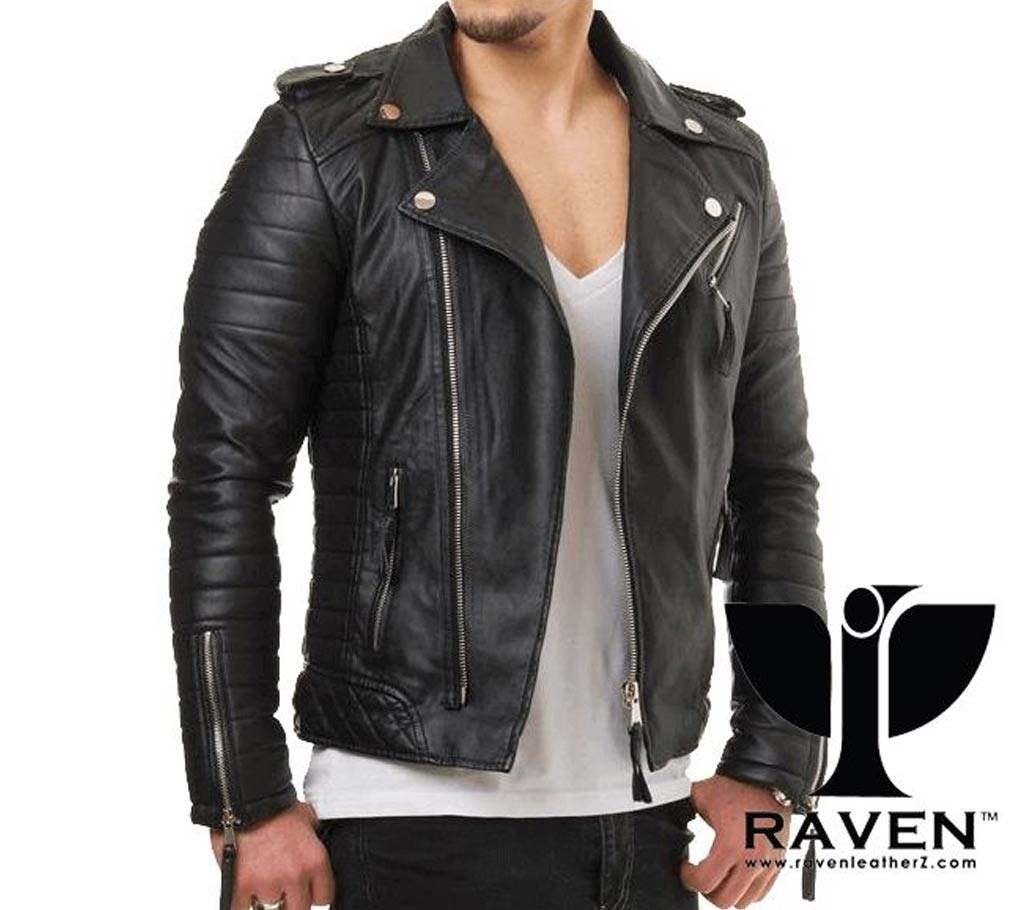 RAVEN SLIM FIT HYBRID BIKER JACKET