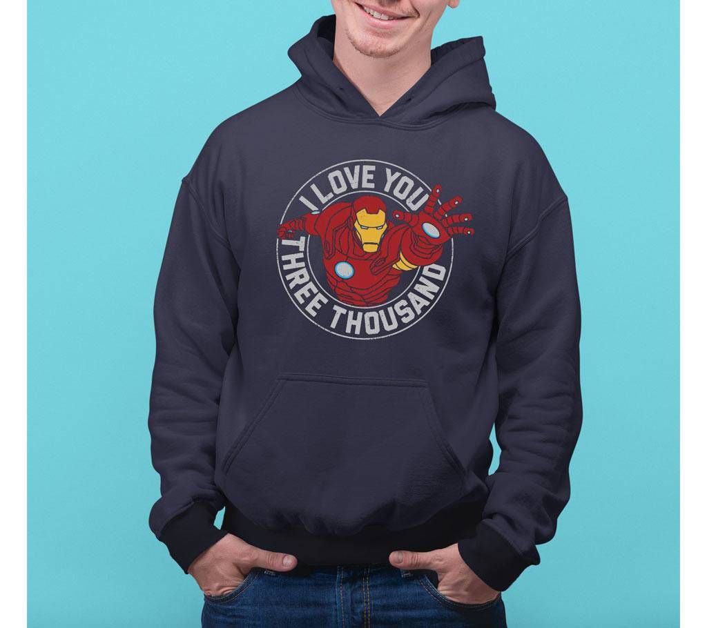 Iron Man Mens Hoodie - Blue