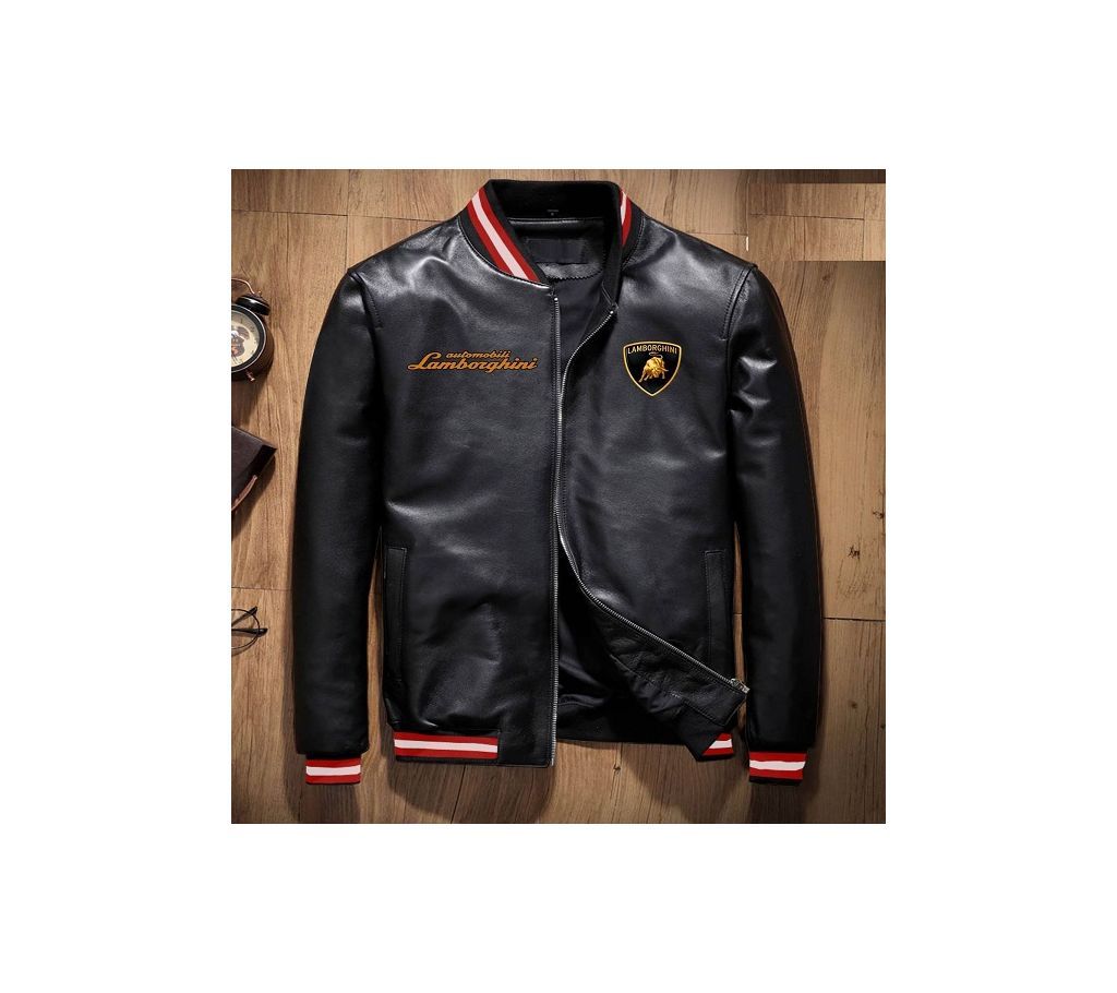 Fashionble Artificial Leather Mens Winter Jacket Lamborghini  21  FAS