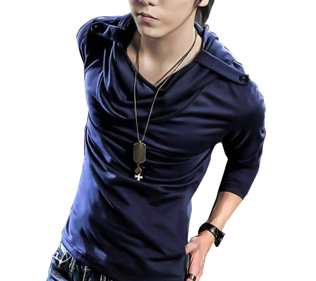 Korean style gents full sleeve cotton hoodie 