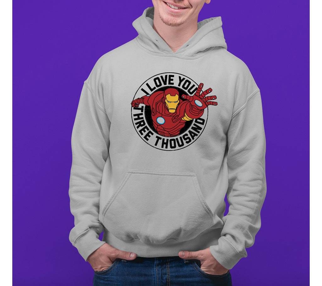 Iron Man Mens Hoodie - Grey