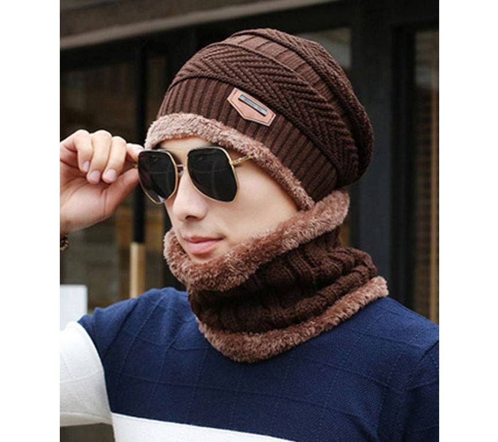 Unisex Winter Cap And Scarf Set  