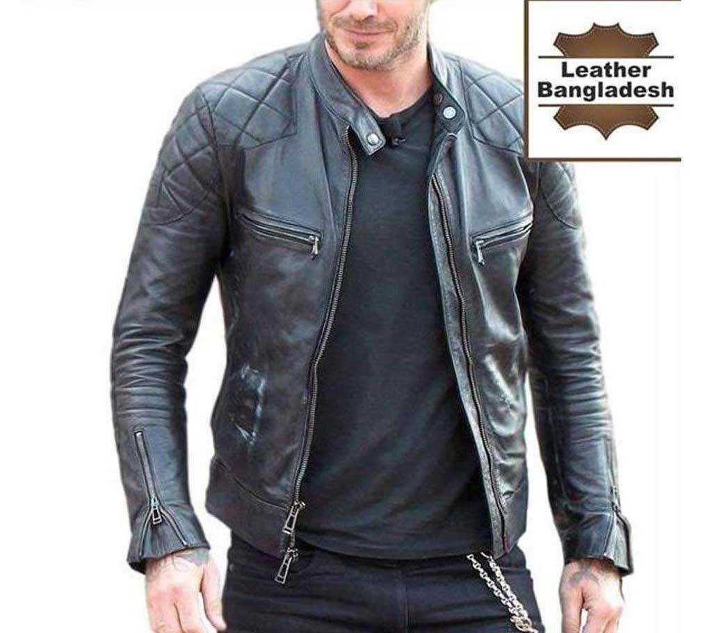 David Beckham Style Pure Leather Jacket