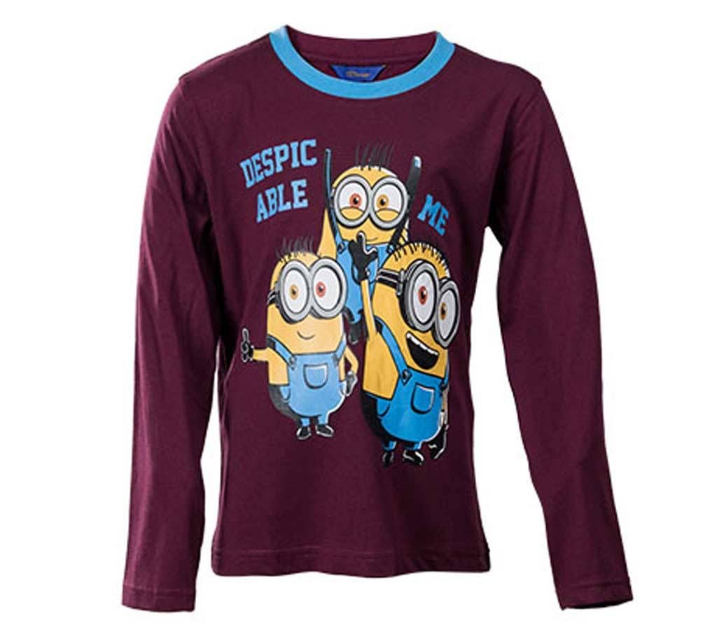 Boy's Long Sleeve T-shirt - 37946 - MAROON 
	
	
	
	
	
	
	
	
	
	
