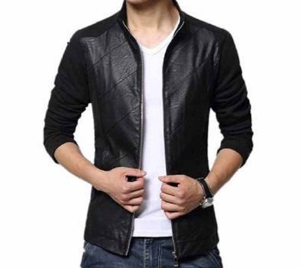 Mix Lather Full Sleeve Jaket
