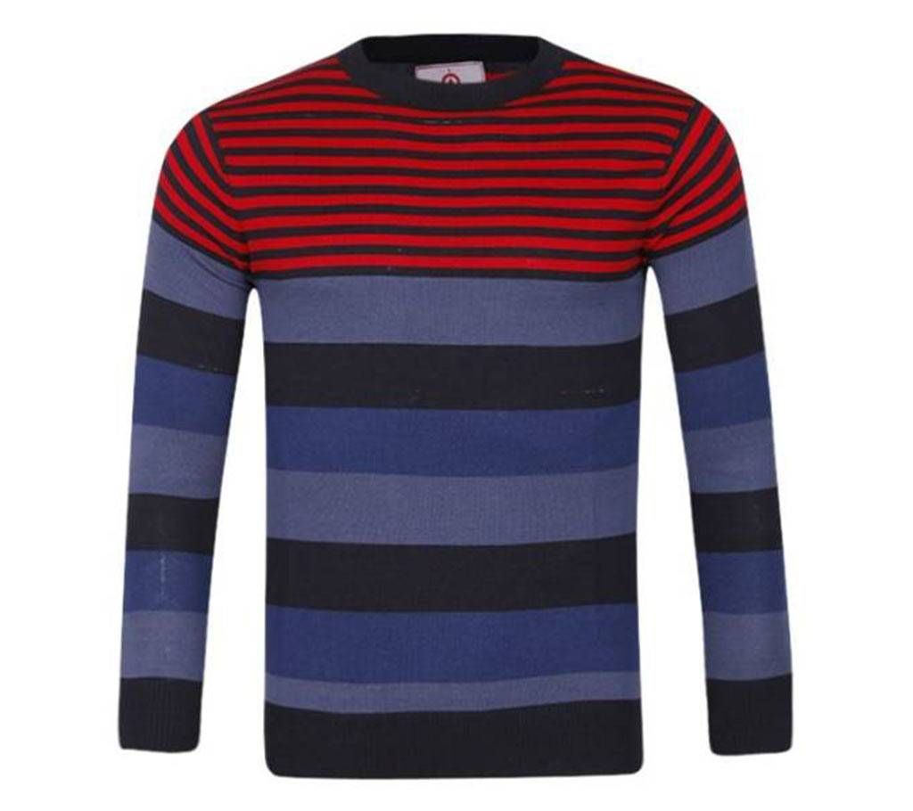 Aanitex Multi Color Cotton Sweater For Men