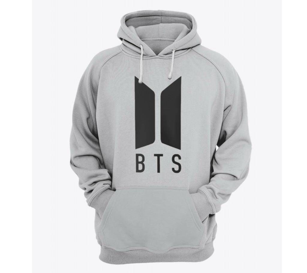 BTS-Grey Melange-Mens-Hoodie