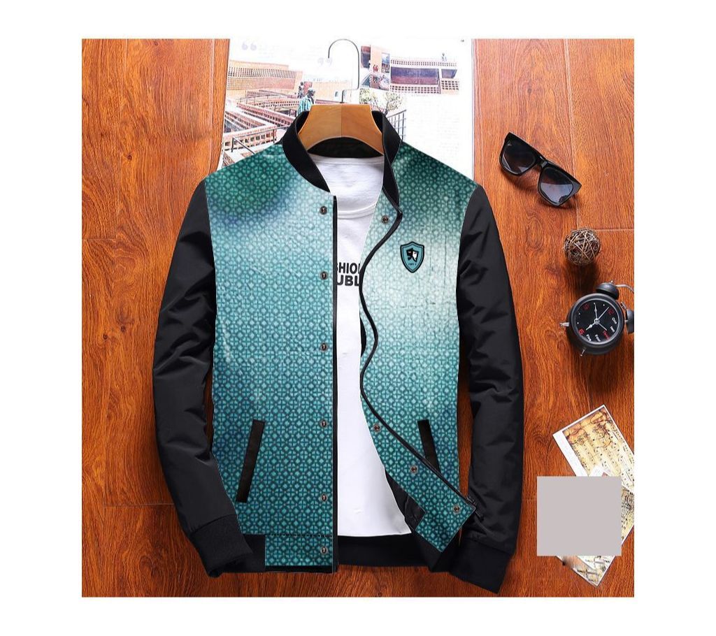 Mens Stylish Jacket - Paste and Black - FAS